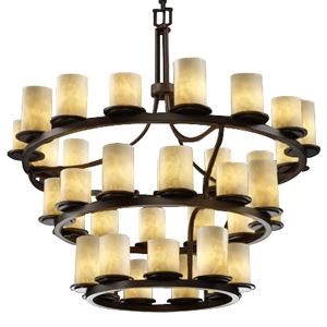 Clouds Dakota 3-Tier Inverted Chandelier by Justice Design Group - Starlight Lighting USA and Canada